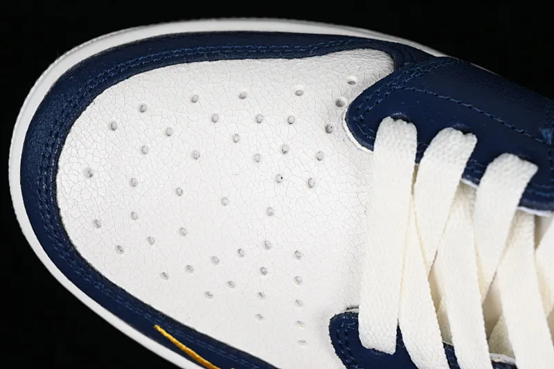 All categories Air Jordan Jordan series basketball shoes Air Jordan 1 Low Air Jordan 1 Low OG AJ1 Joe 1 white blue and yellow hook burst pattern low-top cultural casual sneakers CZ0790-407
